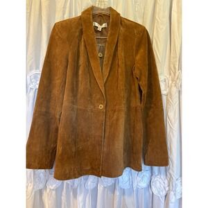Liz Claiborne Brown Suede Blazer